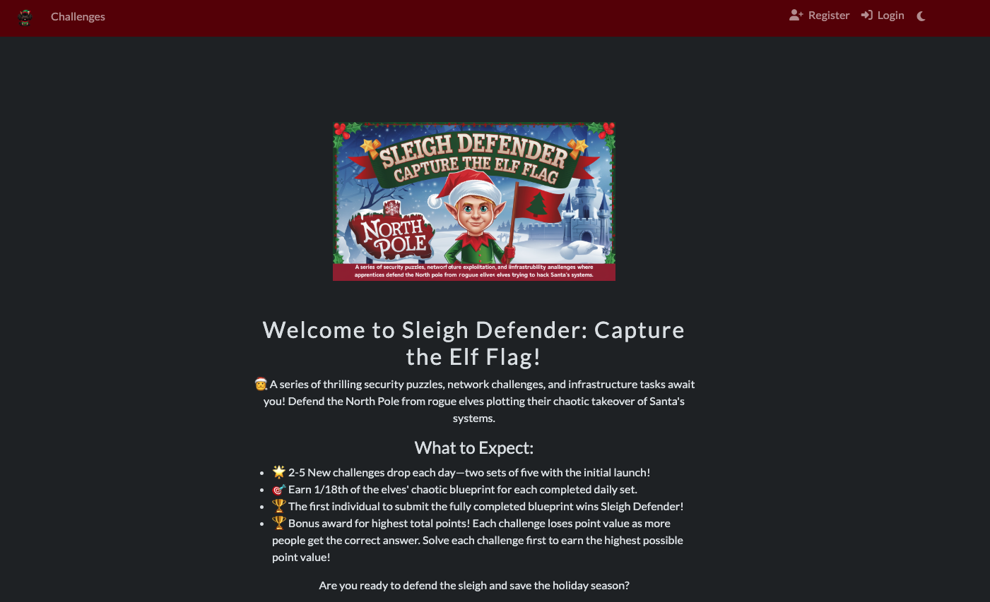 Sleigh Defender CTF